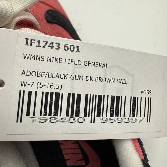 NEW Nike Women's Field General Sneaker Adobe /Black Gum Dark Brown US 7 - Picture 6 of 9